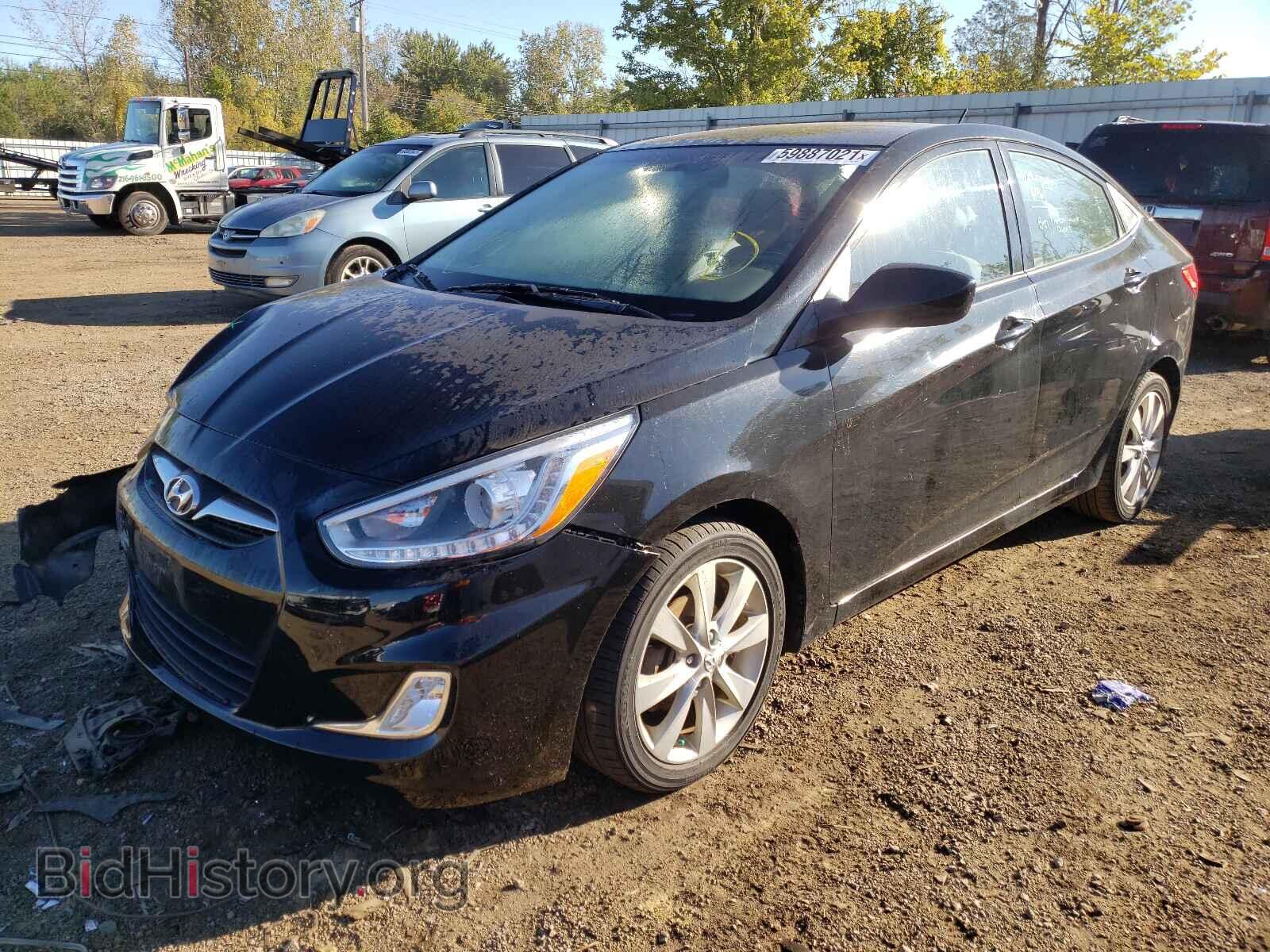 2014 HYUNDAI ACCENT - VIN: KMHCU4AE5EU753697 - Фото 2