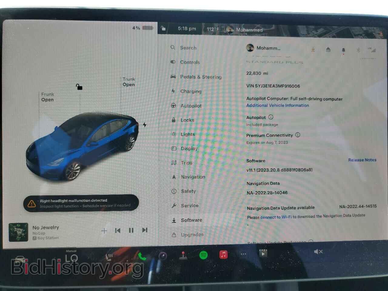 2021 TESLA MODEL 3 - VIN: 5YJ3E1EA3MF916006 - Photo 9