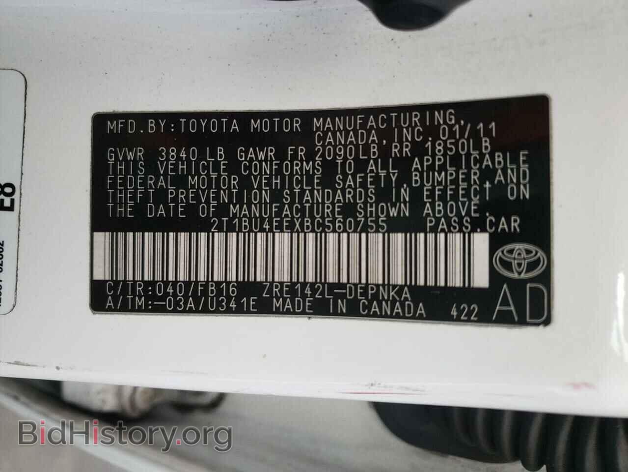 2011 TOYOTA COROLLA - VIN: 2T1BU4EEXBC560755 - Photo 10