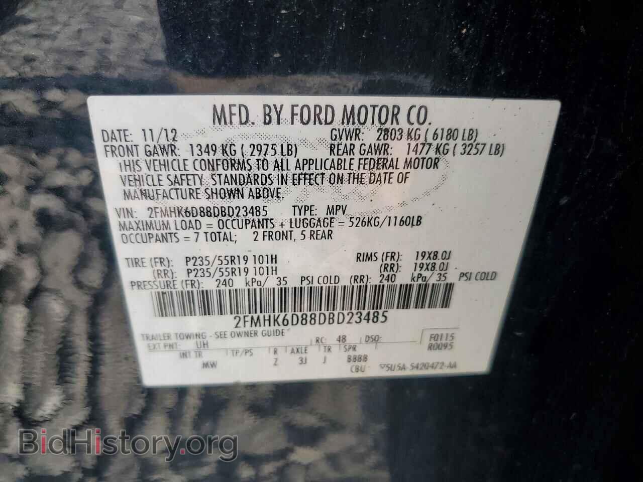 2013 FORD FLEX - VIN: 2FMHK6D88DBD23485 - Photo 13