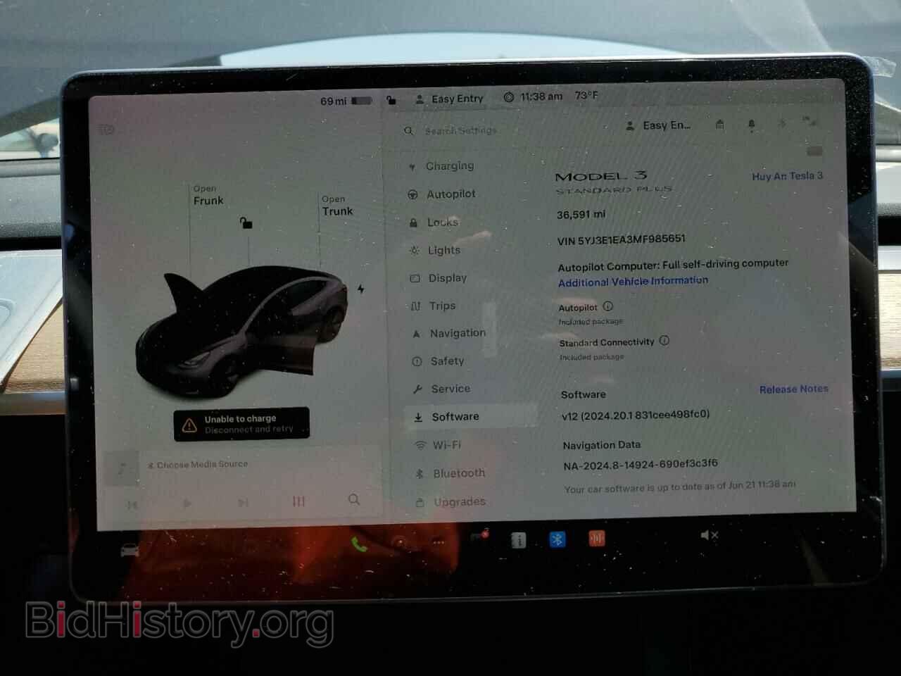 2021 TESLA MODEL 3 - VIN: 5YJ3E1EA3MF985651 - Фото 9