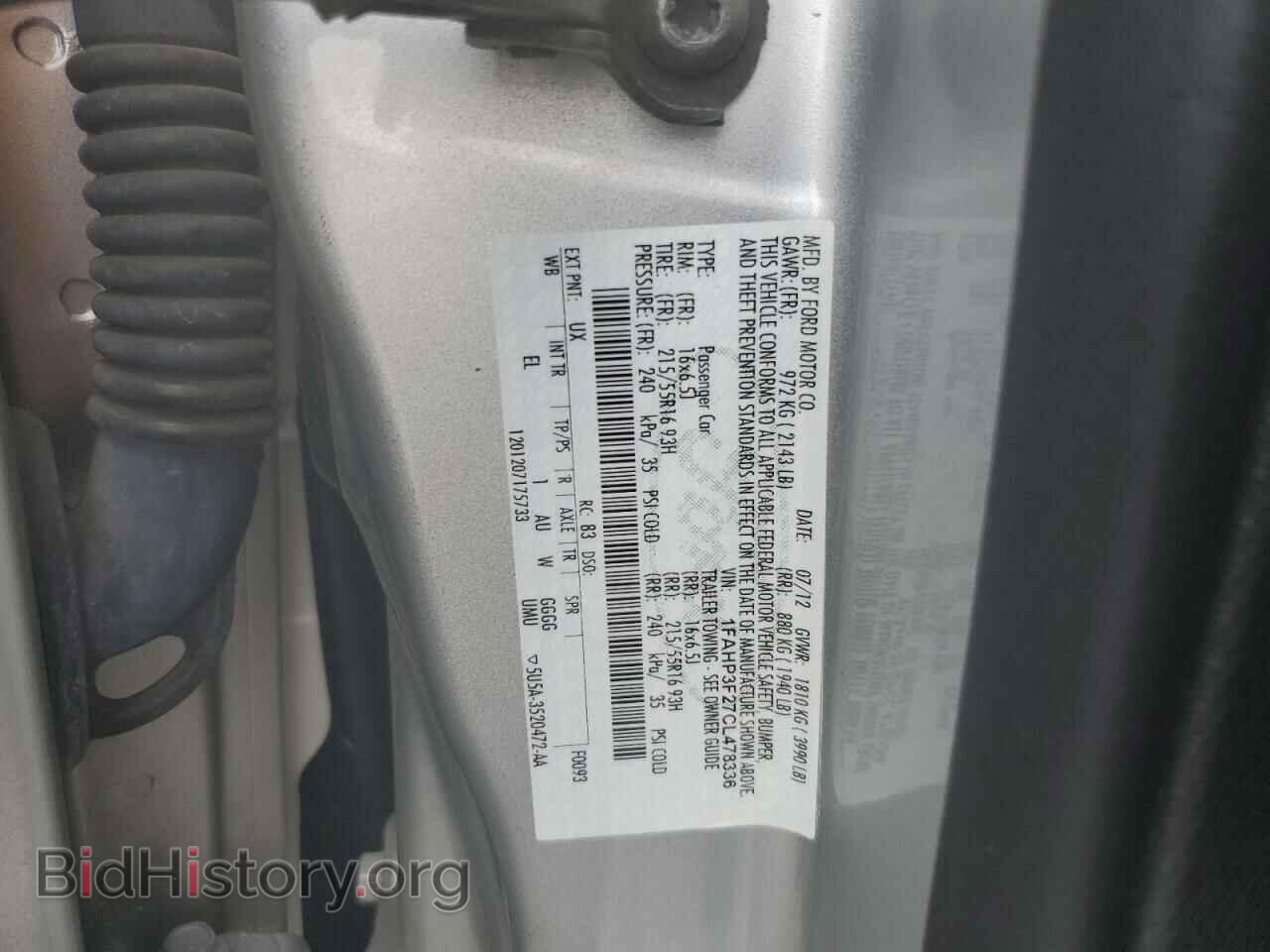 2012 FORD FOCUS - VIN: 1FAHP3F27CL478336 - Фото 10
