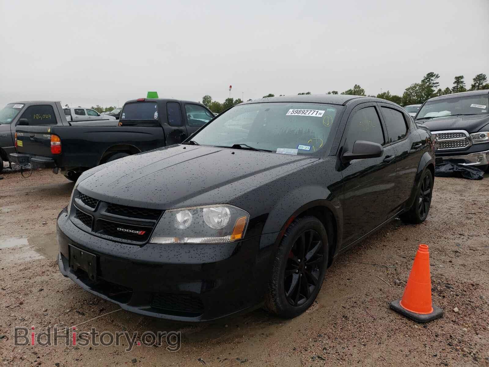 2014 DODGE AVENGER - VIN: 1C3CDZAG1EN117859 - Фото 2