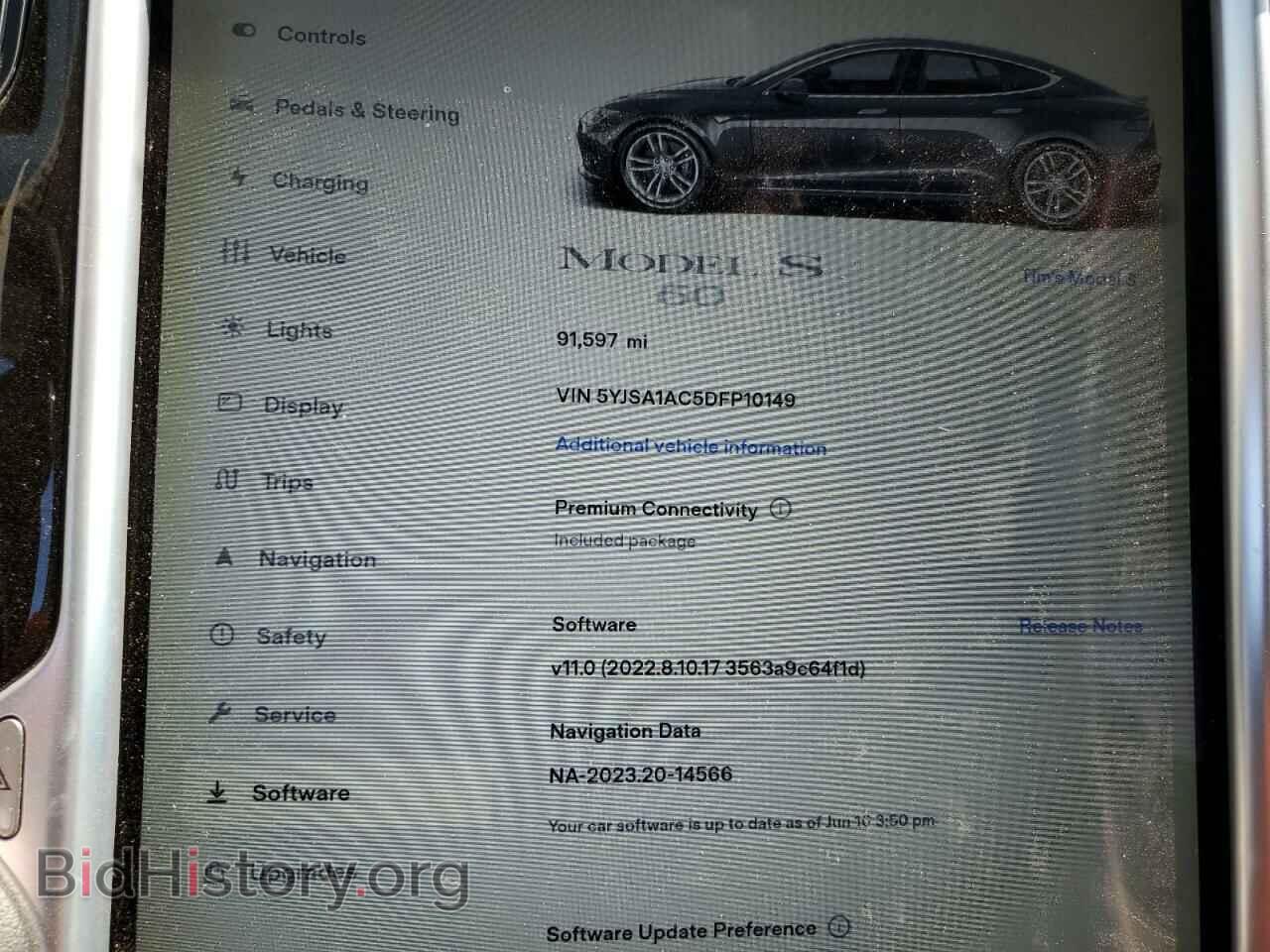 2013 TESLA MODEL S - VIN: 5YJSA1AC5DFP10149 - Фото 9