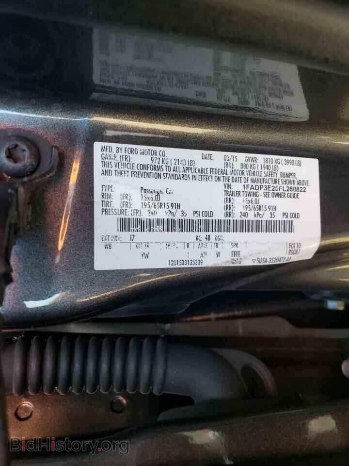 2015 FORD FOCUS - VIN: 1FADP3E25FL260822 - Фото 10