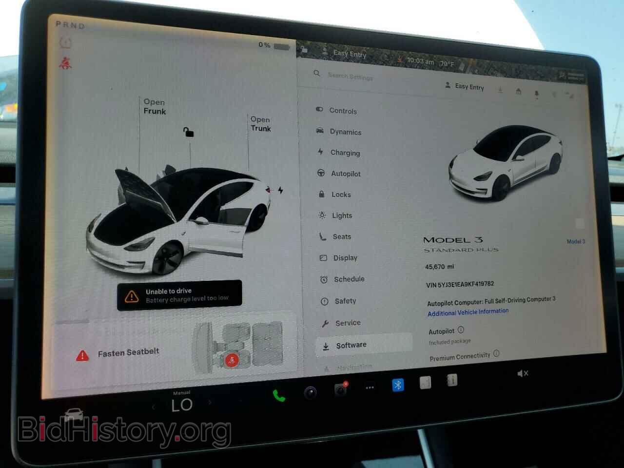 2019 TESLA MODEL 3 - VIN: 5YJ3E1EA9KF419782 - Photo 9