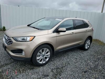 2021 Ford EDGE Titanium, кремовый — VIN 2FMPK4K97MBA27191, Copart
