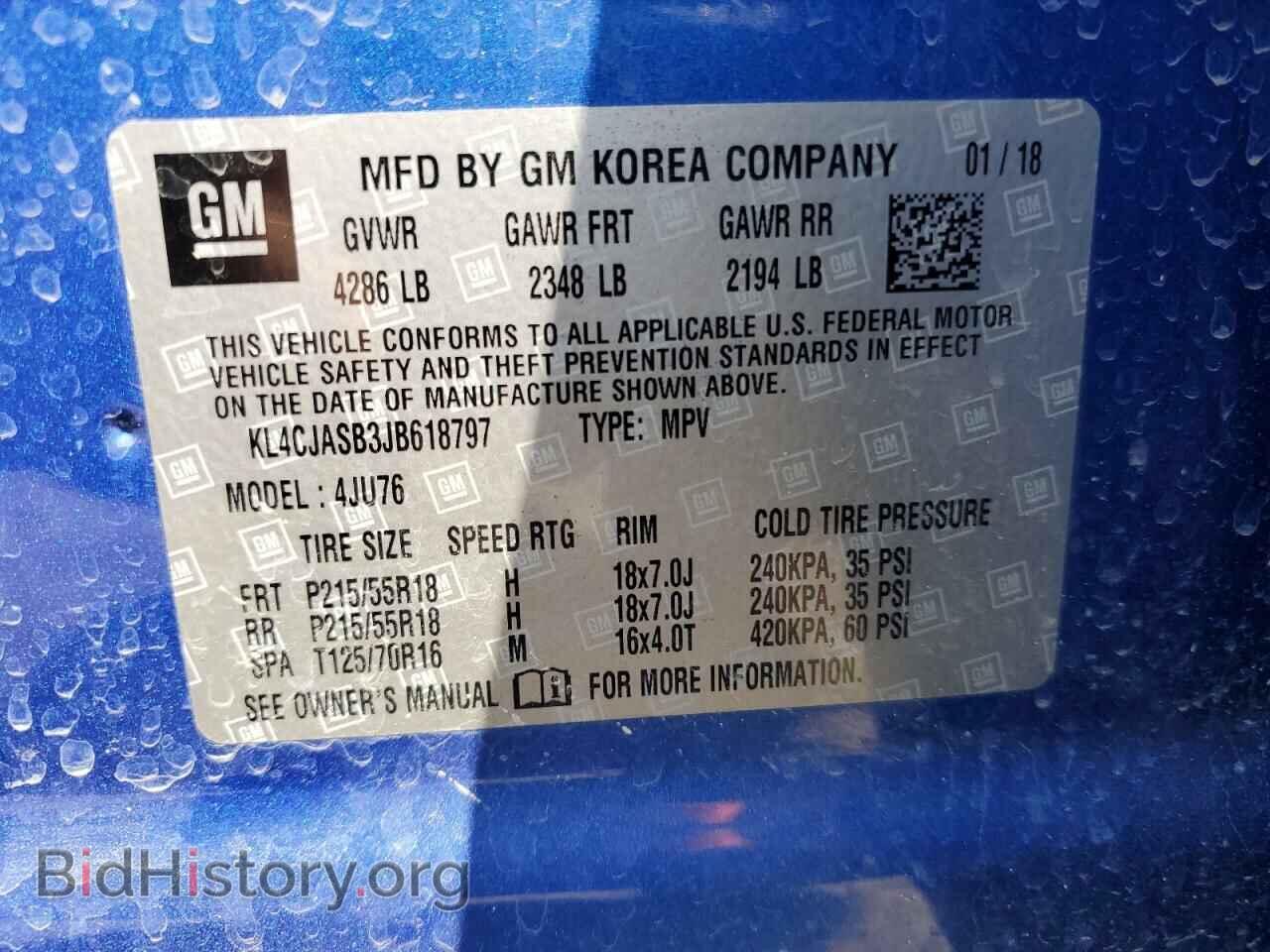 2018 BUICK ENCORE - VIN: KL4CJASB3JB618797 - Photo 14