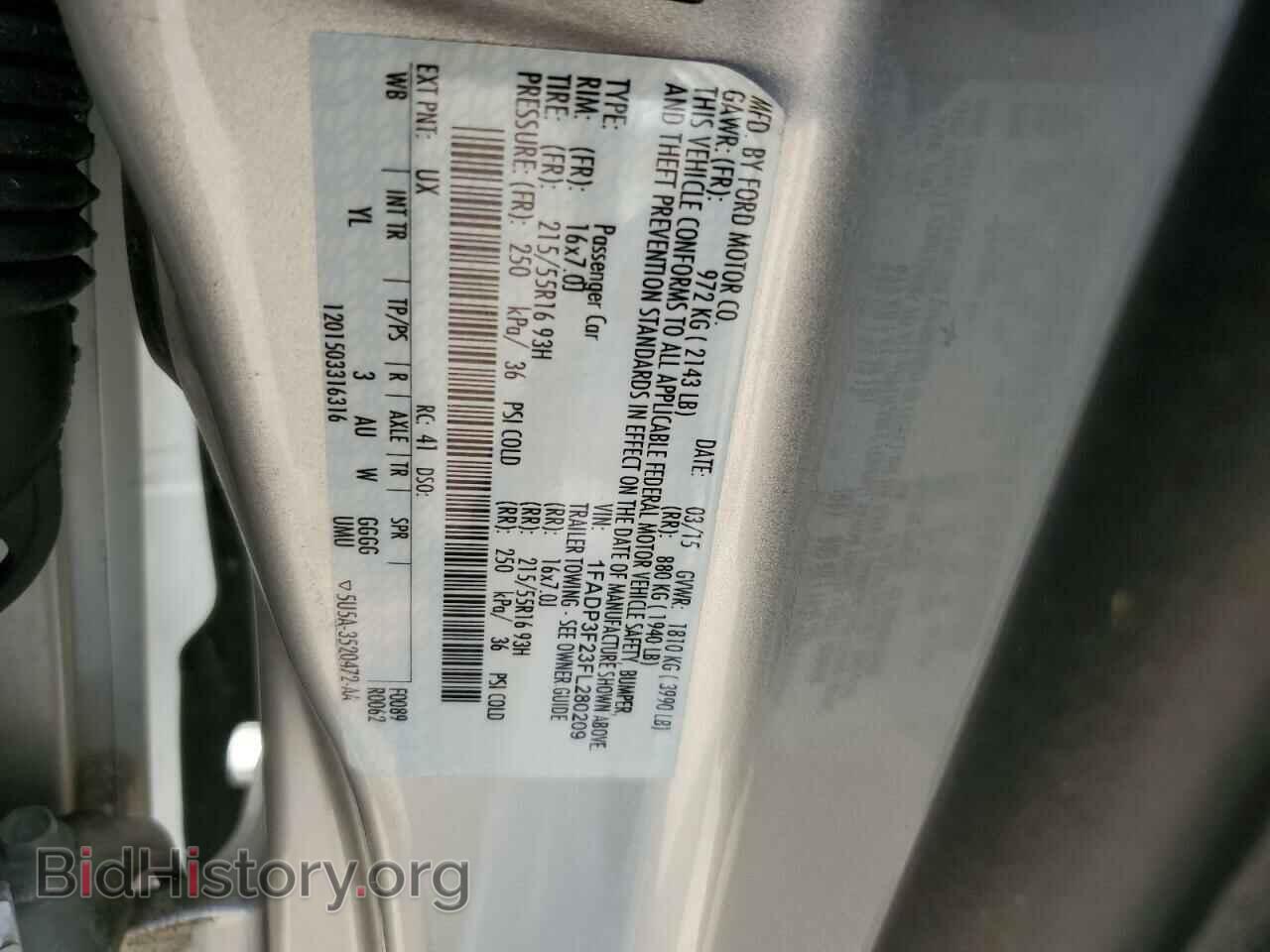 2015 FORD FOCUS - VIN: 1FADP3F23FL280209 - Фото 12