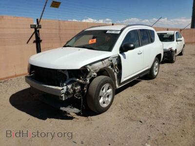 2014 Jeep COMPASS Compass SP, белый — VIN 1C4NJCBA0ED619854, Copart