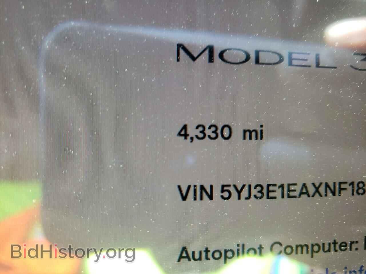 2022 TESLA MODEL 3 - VIN: 5YJ3E1EAXNF185706 - Фото 8