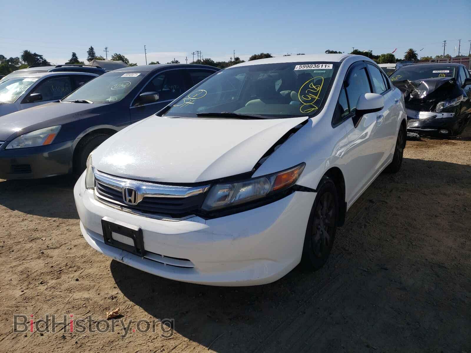 2012 HONDA CIVIC - VIN: 2HGFB2F57CH314202 - Photo 2