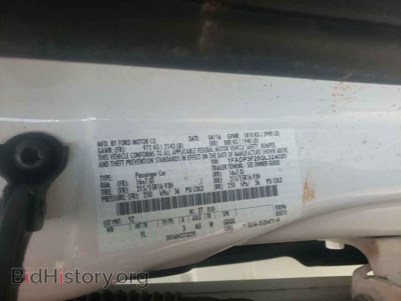 2016 FORD FOCUS - VIN: 1FADP3F25GL324020 - Photo 10