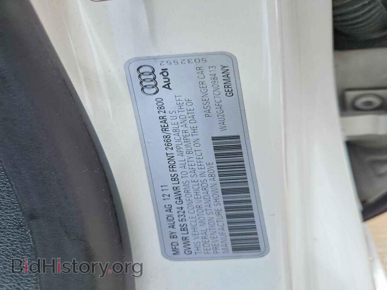 2012 AUDI A7 - VIN: WAU2GAFC7CN098413 - Photo 12