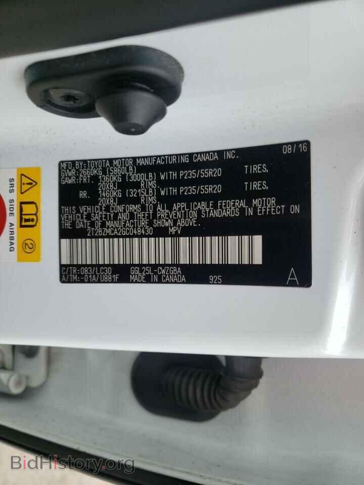 2016 LEXUS RX350 - VIN: 2T2BZMCA2GC048430 - Photo 10