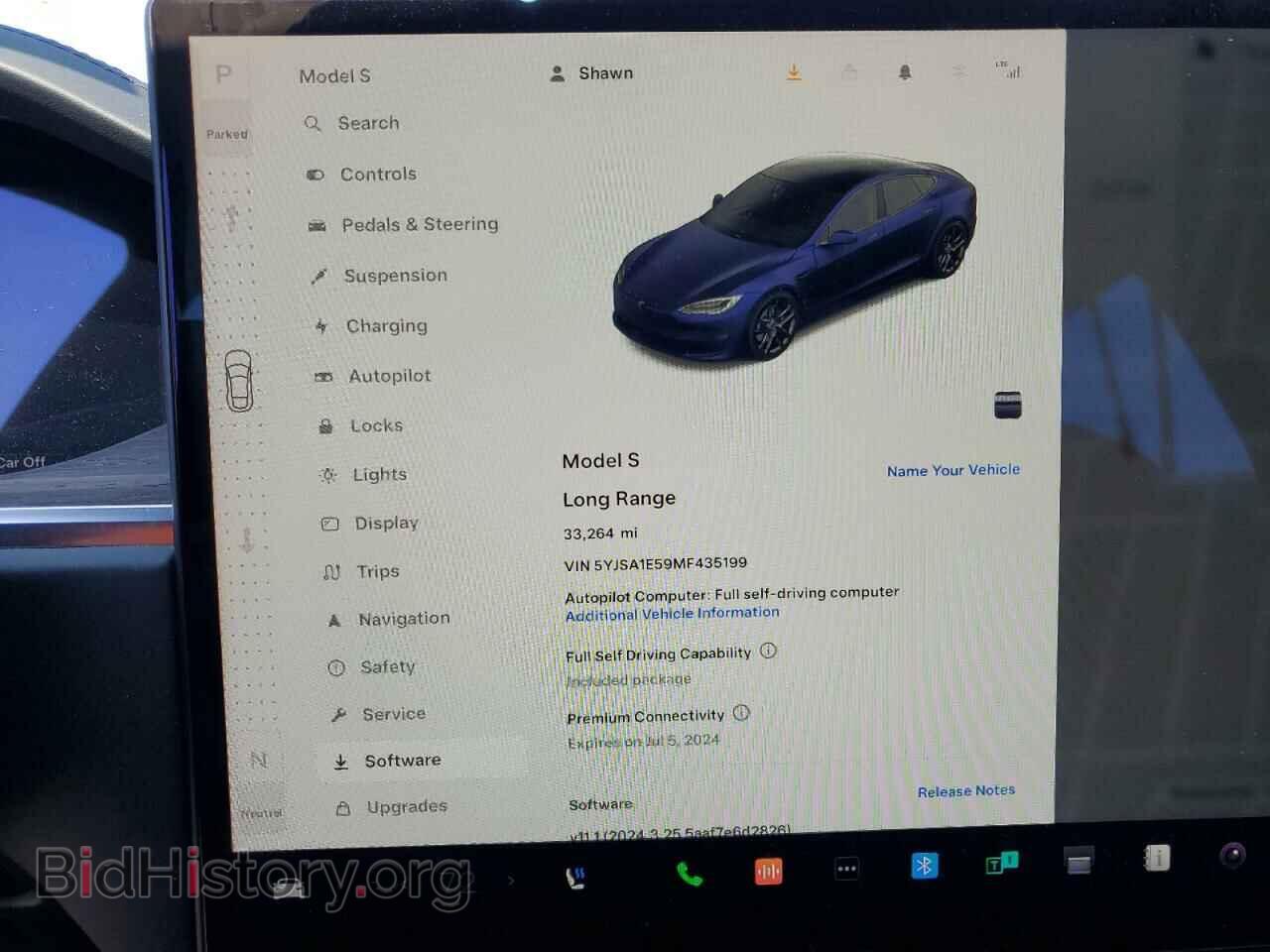 2021 TESLA MODEL S - VIN: 5YJSA1E59MF435199 - Фото 9