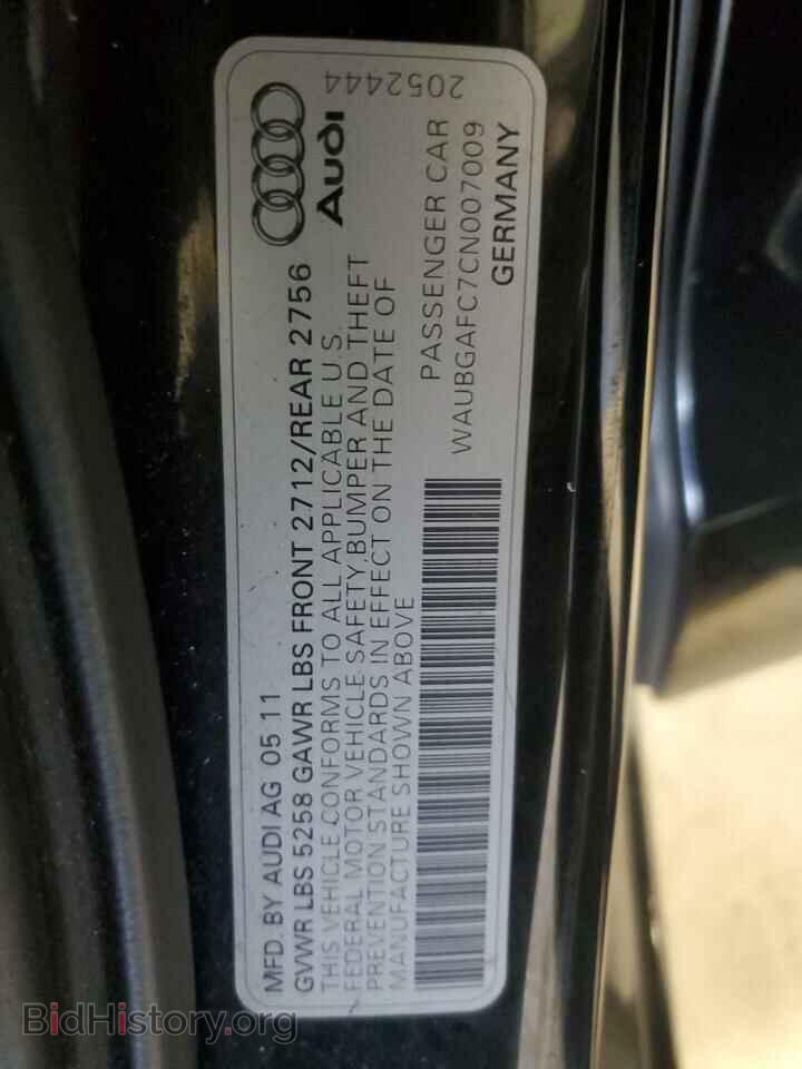 2012 AUDI A6 - VIN: WAUBGAFC7CN007009 - Фото 13