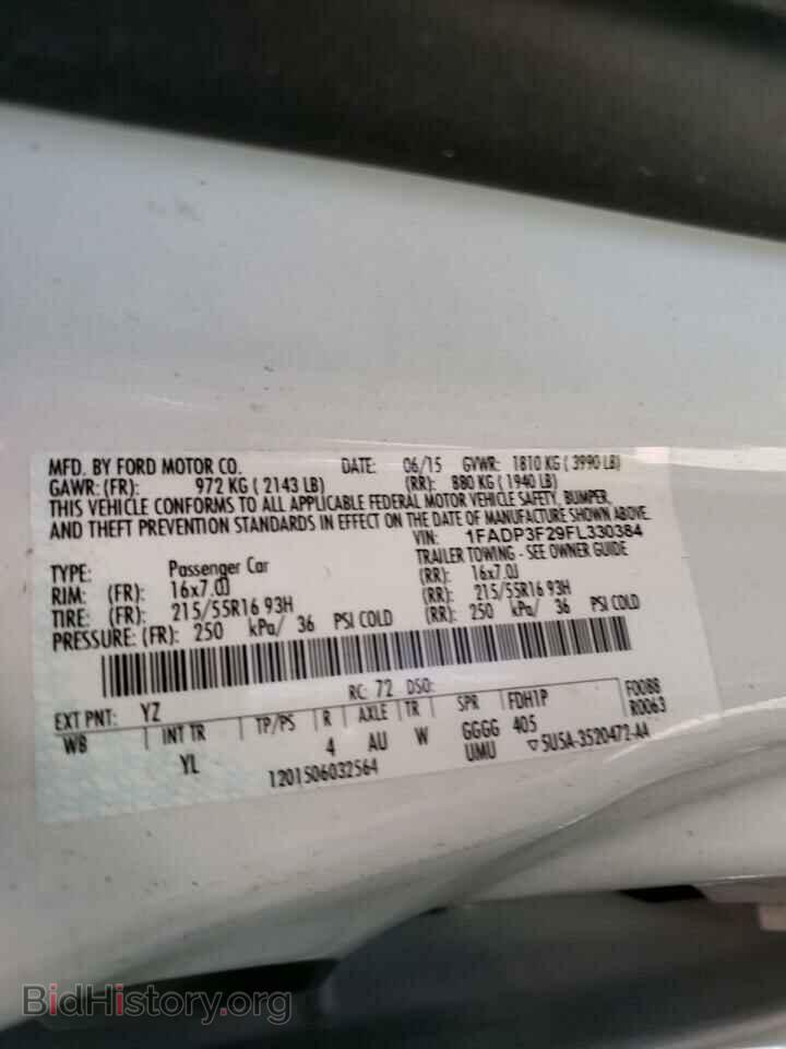 2015 FORD FOCUS - VIN: 1FADP3F29FL330384 - Photo 10