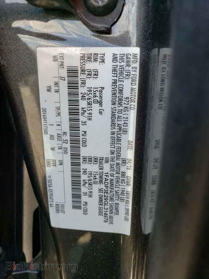 2016 FORD FOCUS - VIN: 1FADP3E29GL314978 - Photo 12
