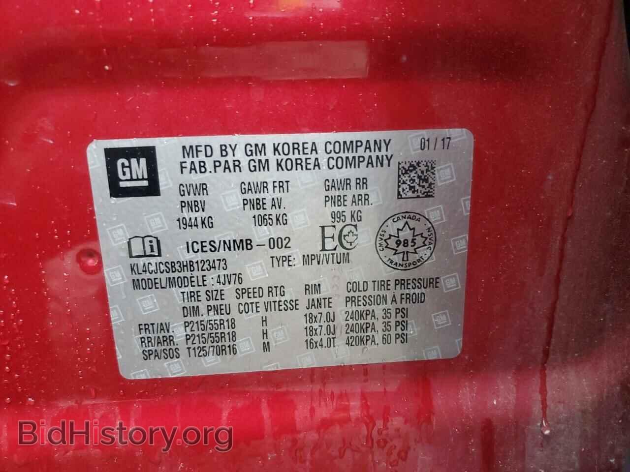 2017 BUICK ENCORE - VIN: KL4CJCSB3HB123473 - Photo 14