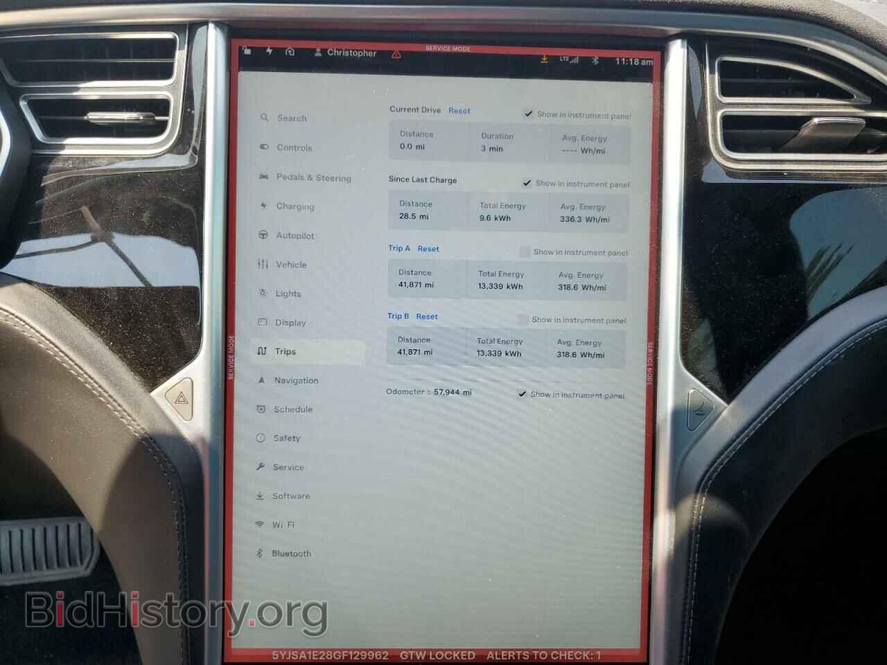 2016 TESLA MODEL S - VIN: 5YJSA1E28GF129962 - Photo 9