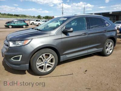 2015 Ford EDGE Titanium, серый — VIN 2FMTK4K98FBB62388, Copart