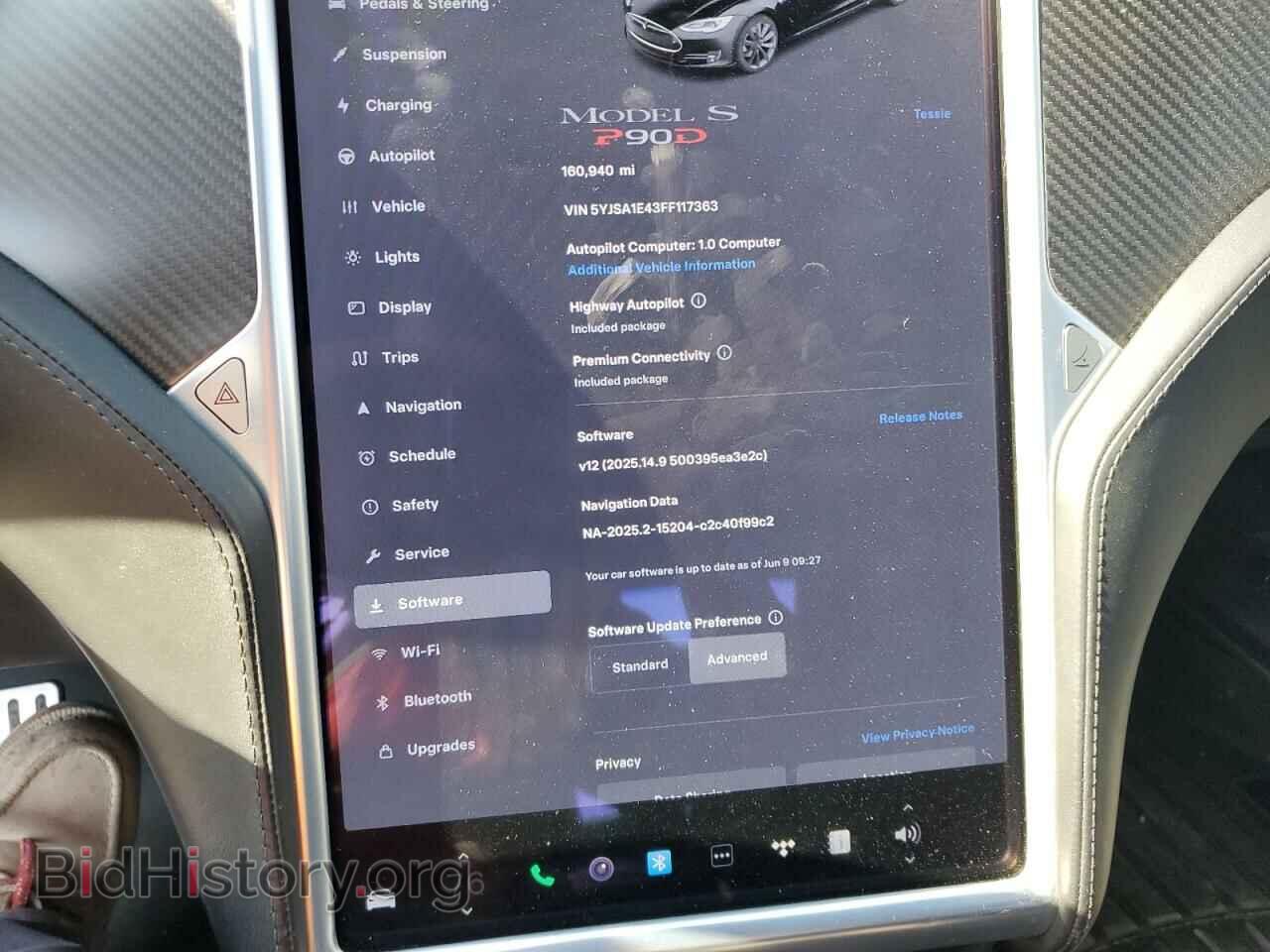 2015 TESLA MODEL S - VIN: 5YJSA1E43FF117363 - Photo 9