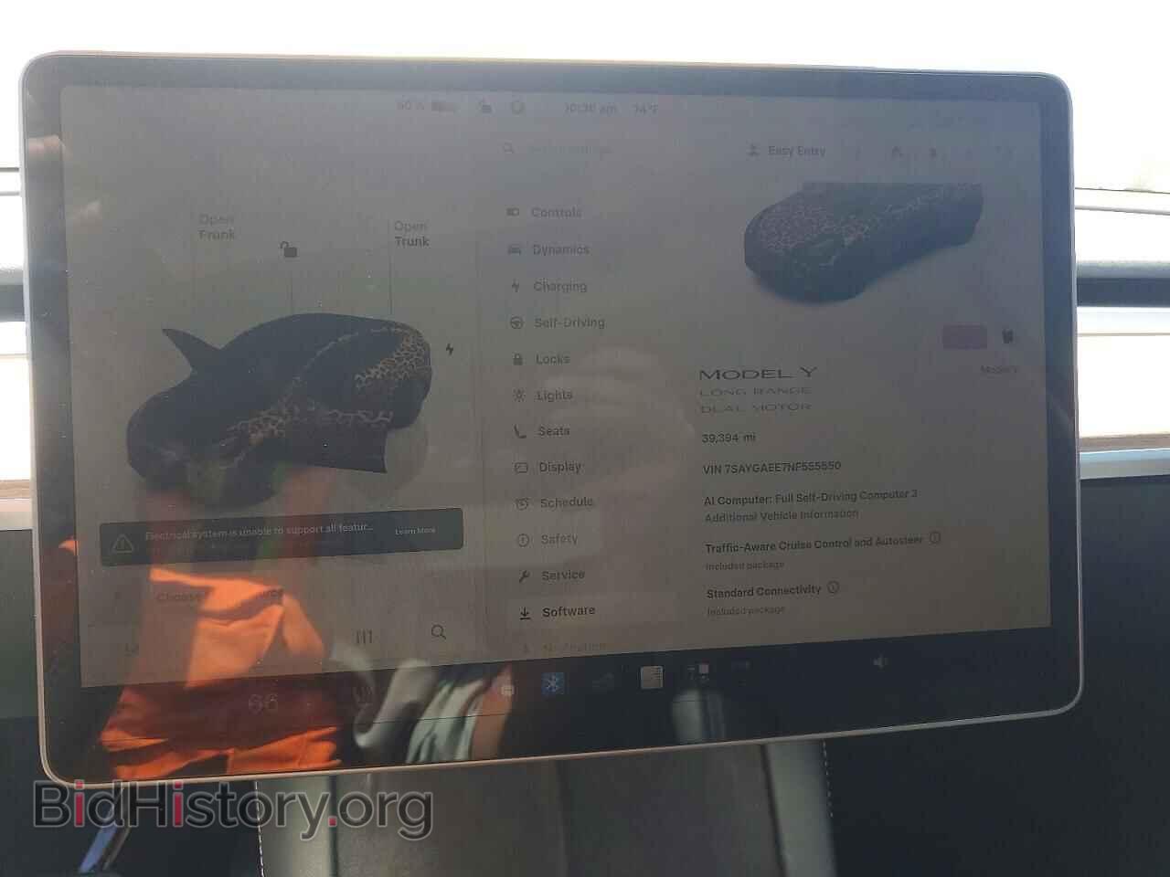 2022 TESLA MODEL Y - VIN: 7SAYGAEE7NF555550 - Фото 9