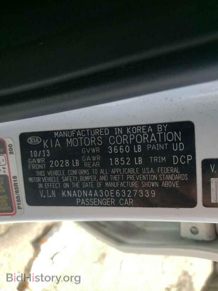 2014 KIA RIO - VIN: KNADN4A30E6327339 - Фото 10