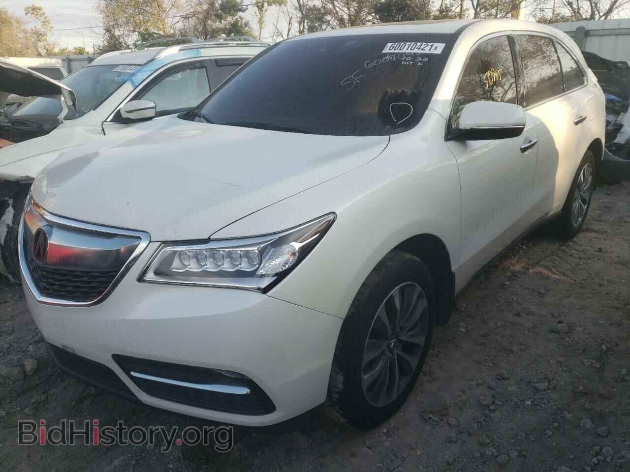 2016 ACURA MDX - VIN: 5FRYD3H40GB019254 - Фото 2