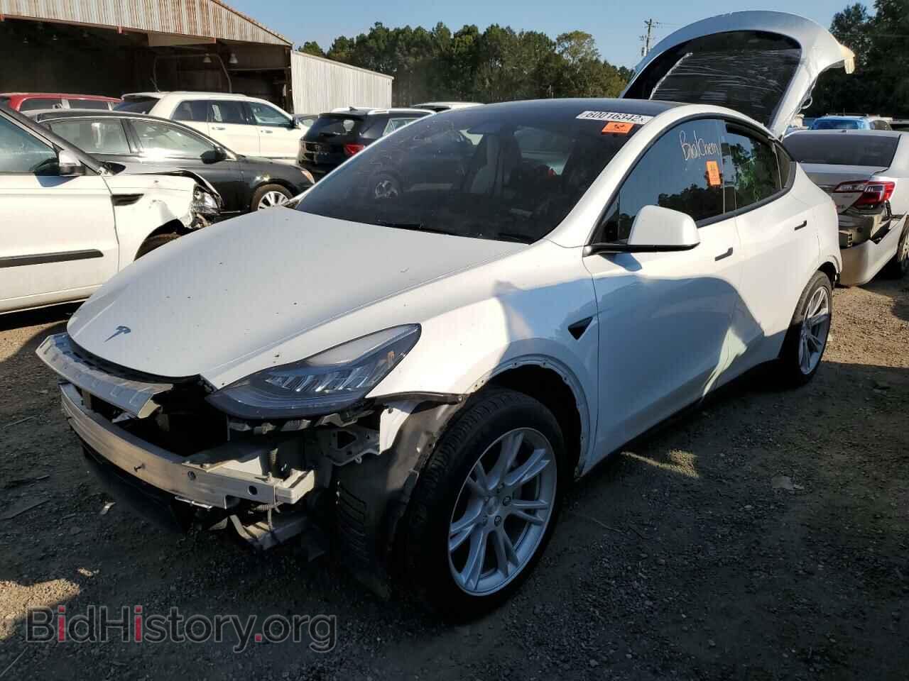 2021 TESLA MODEL Y - VIN: 5YJYGDED3MF181300 - Фото 2