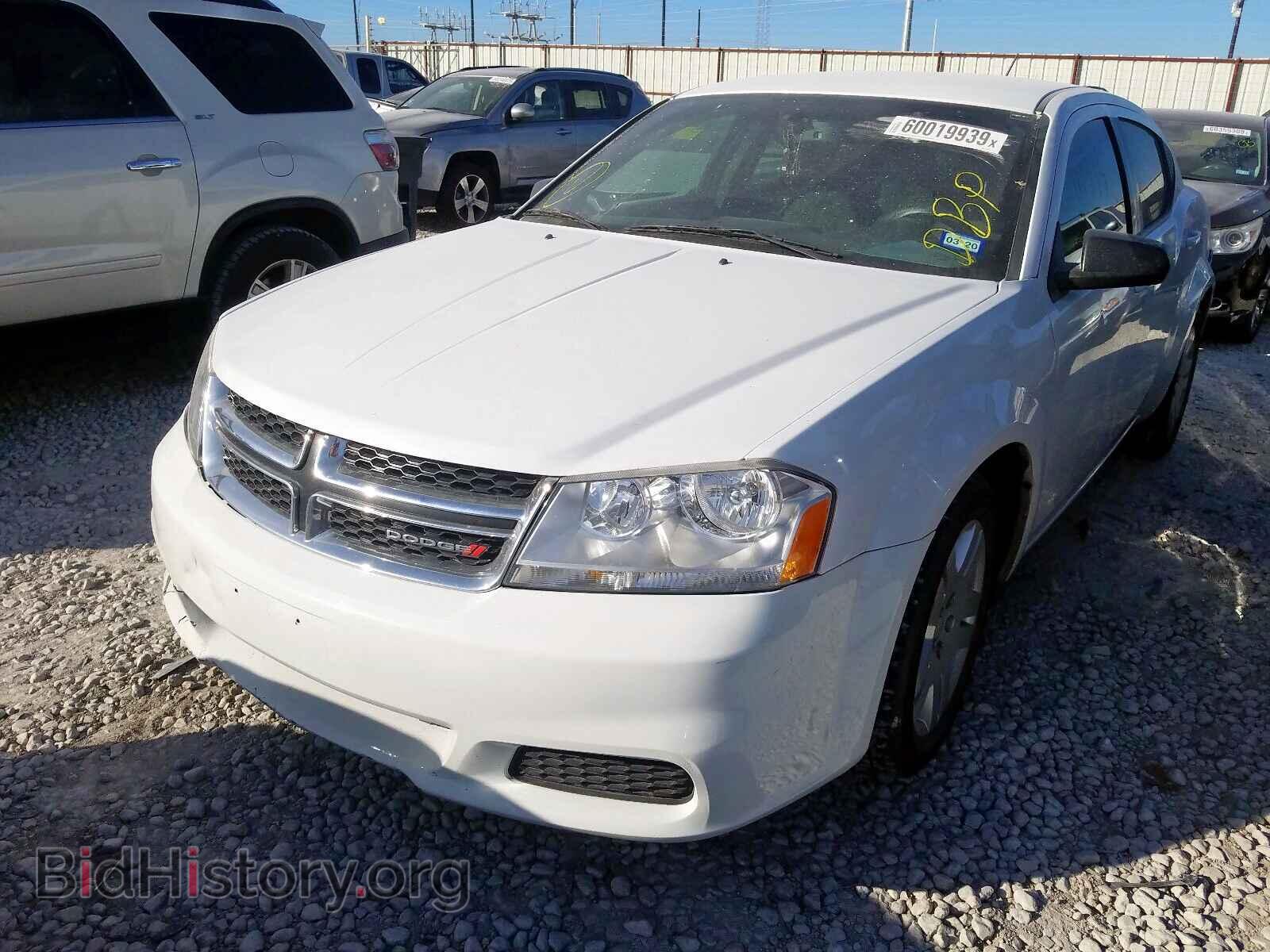 2014 DODGE AVENGER - VIN: 1C3CDZAG9EN182474 - Фото 2