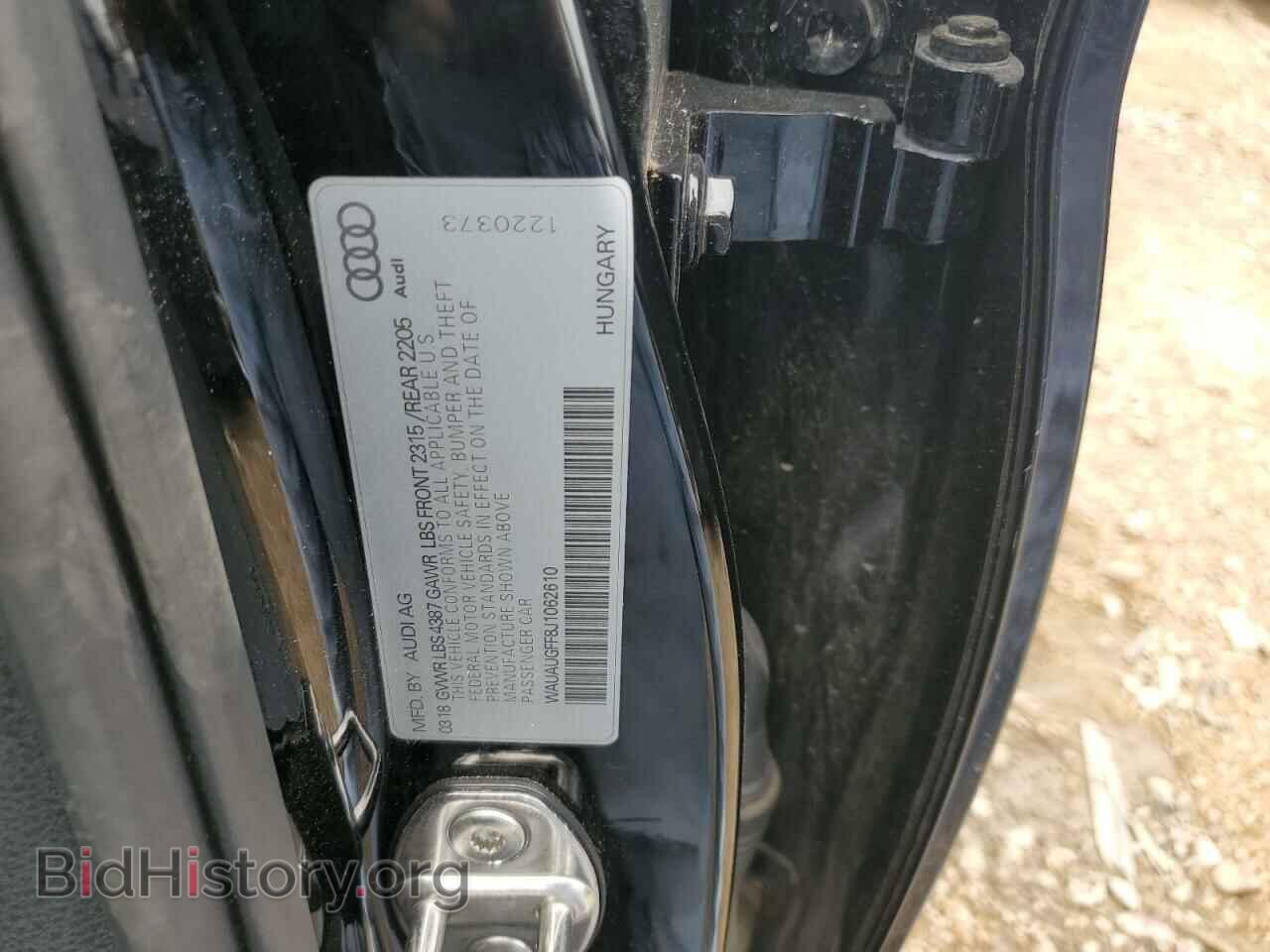 2018 AUDI A3 - VIN: WAUAUGFF8J1062610 - Фото 12