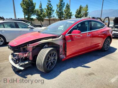 2020 Tesla MODEL 3, red — VIN 5YJ3E1EB6LF635809, Copart