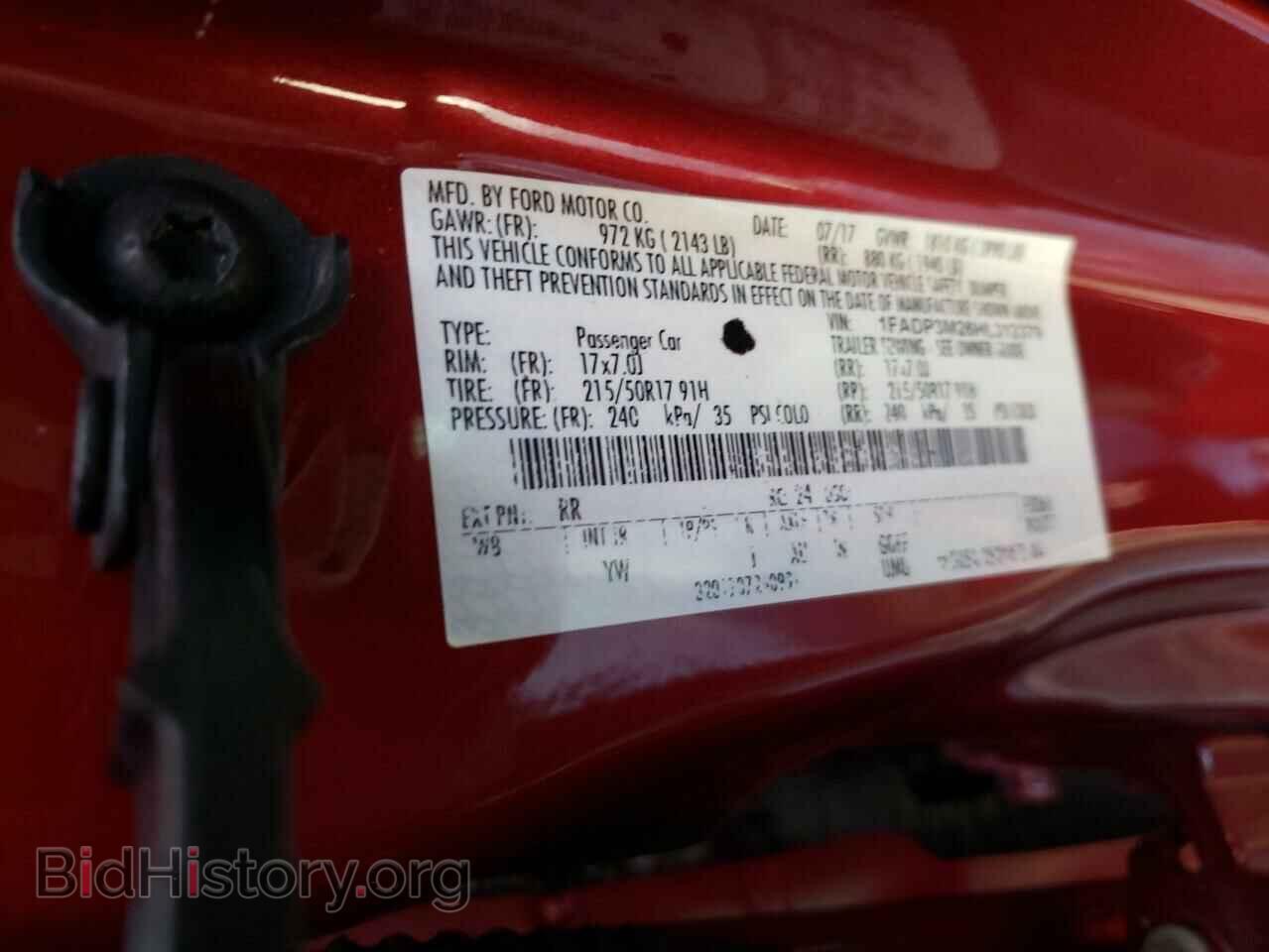 2017 FORD FOCUS - VIN: 1FADP3M26HL312379 - Фото 10