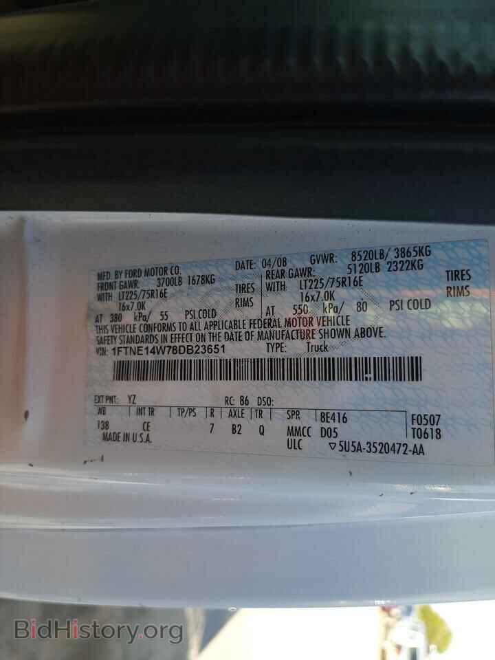 2008 FORD ECONOLINE - VIN: 1FTNE14W78DB23651 - Photo 10