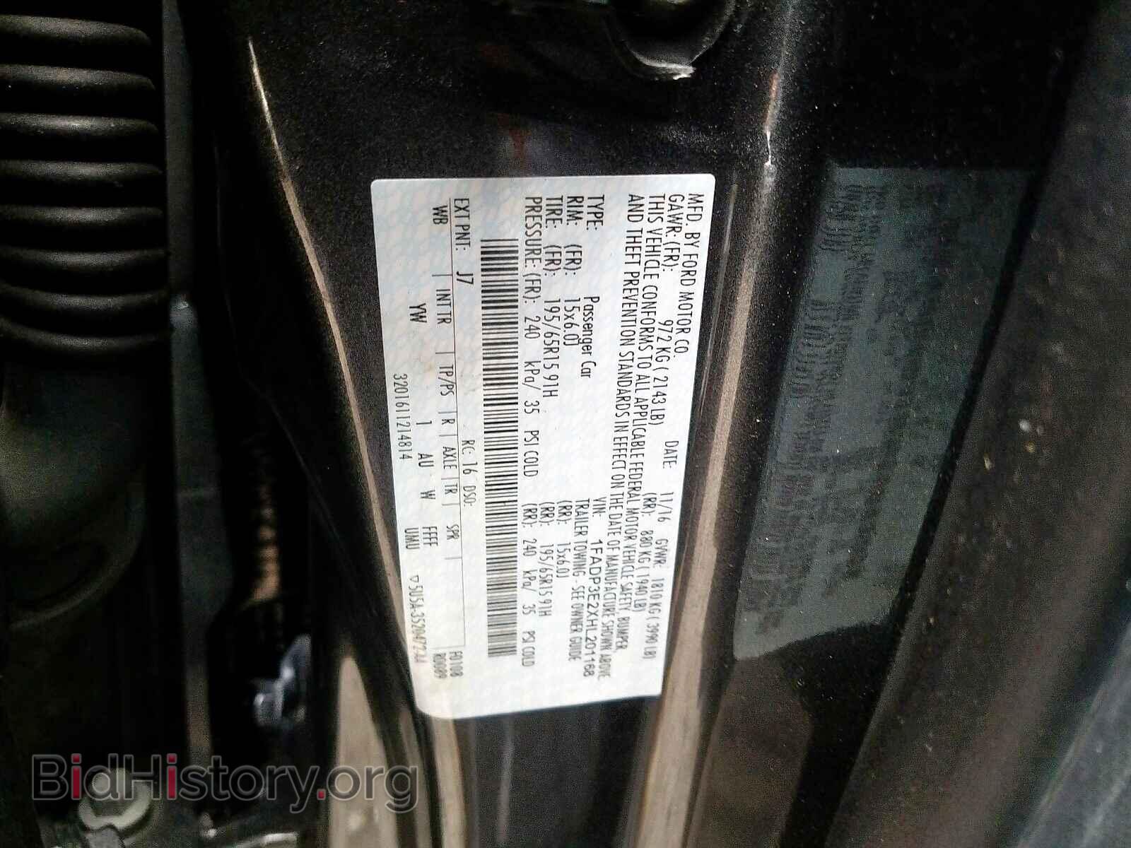 2017 FORD FOCUS - VIN: 1FADP3E2XHL201168 - Фото 10