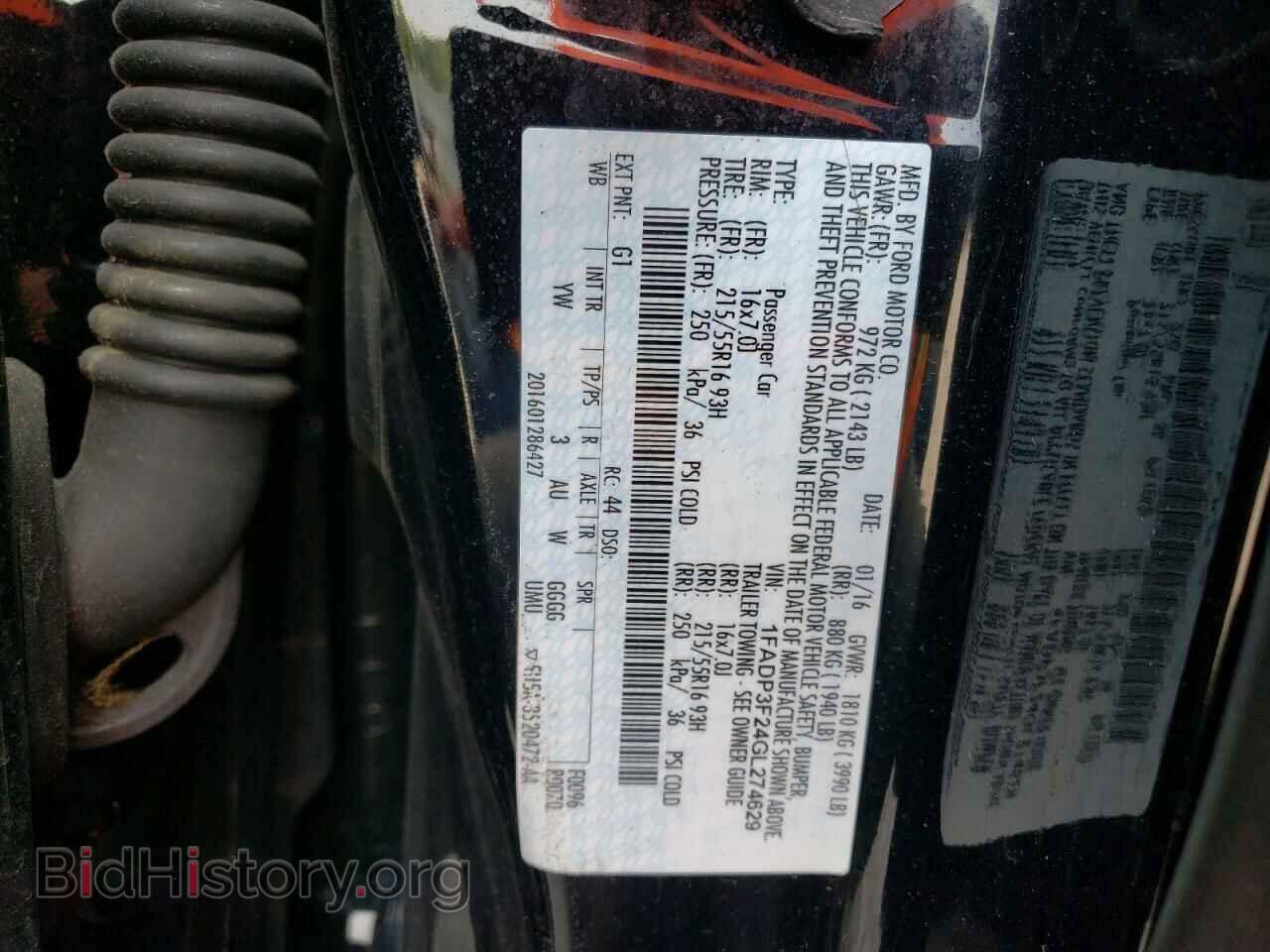 2016 FORD FOCUS - VIN: 1FADP3F24GL274629 - Фото 12