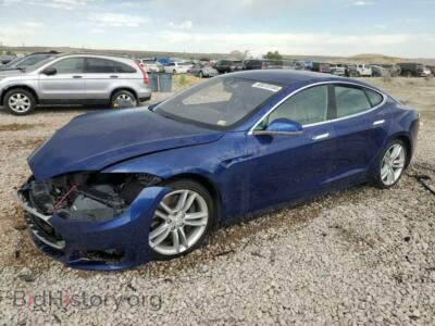 2016 Tesla MODEL S, синий — VIN 5YJSA1E47GF127721, Copart