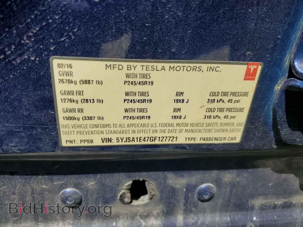 2016 TESLA MODEL S - VIN: 5YJSA1E47GF127721 - Photo 13