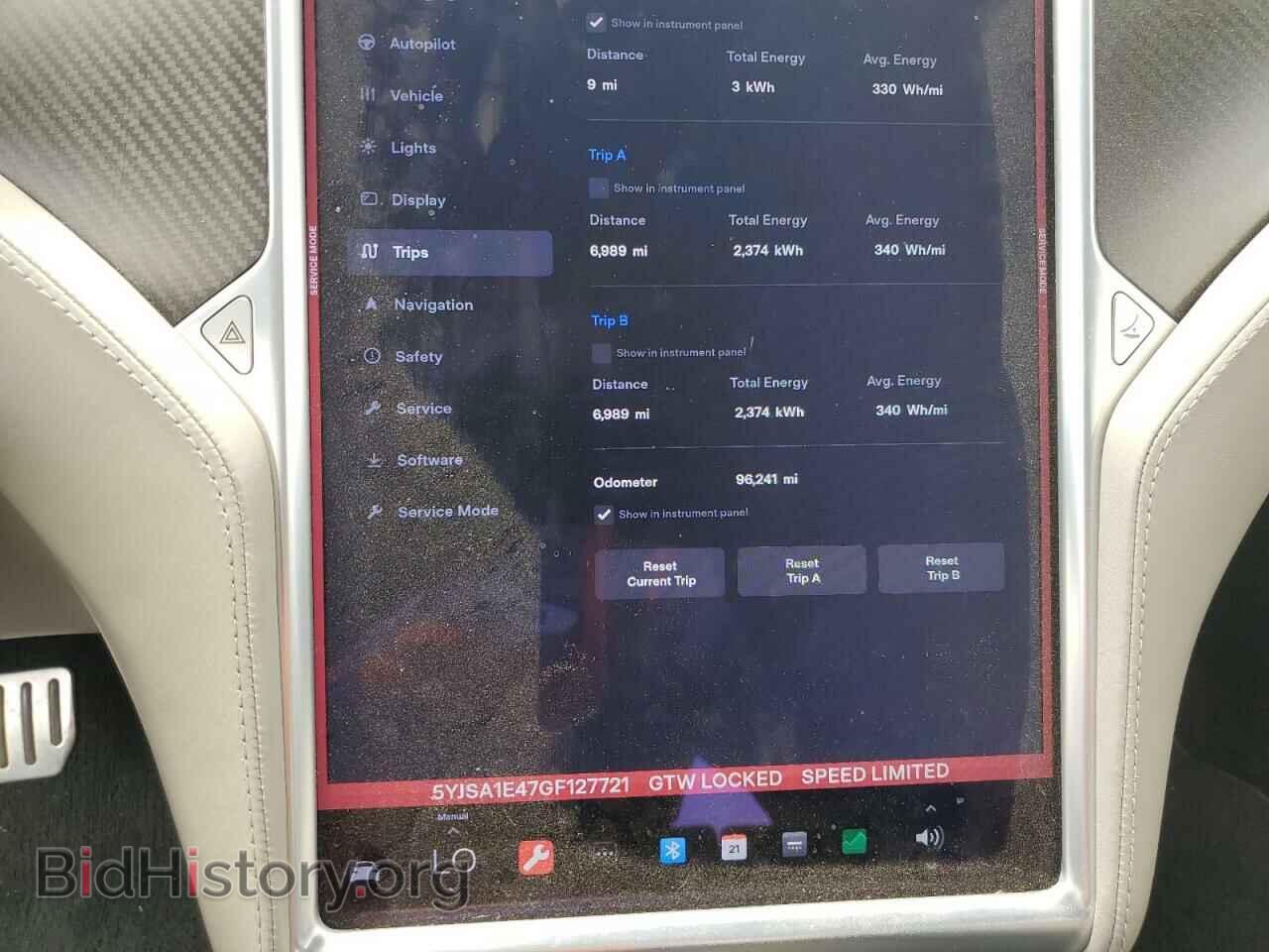2016 TESLA MODEL S - VIN: 5YJSA1E47GF127721 - Photo 9