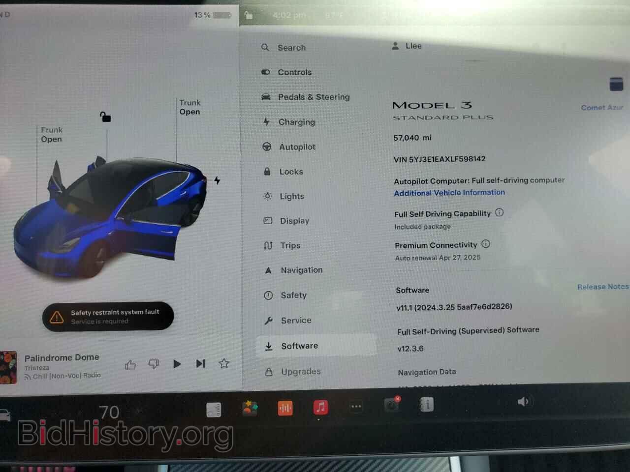 2020 TESLA MODEL 3 - VIN: 5YJ3E1EAXLF598142 - Photo 9