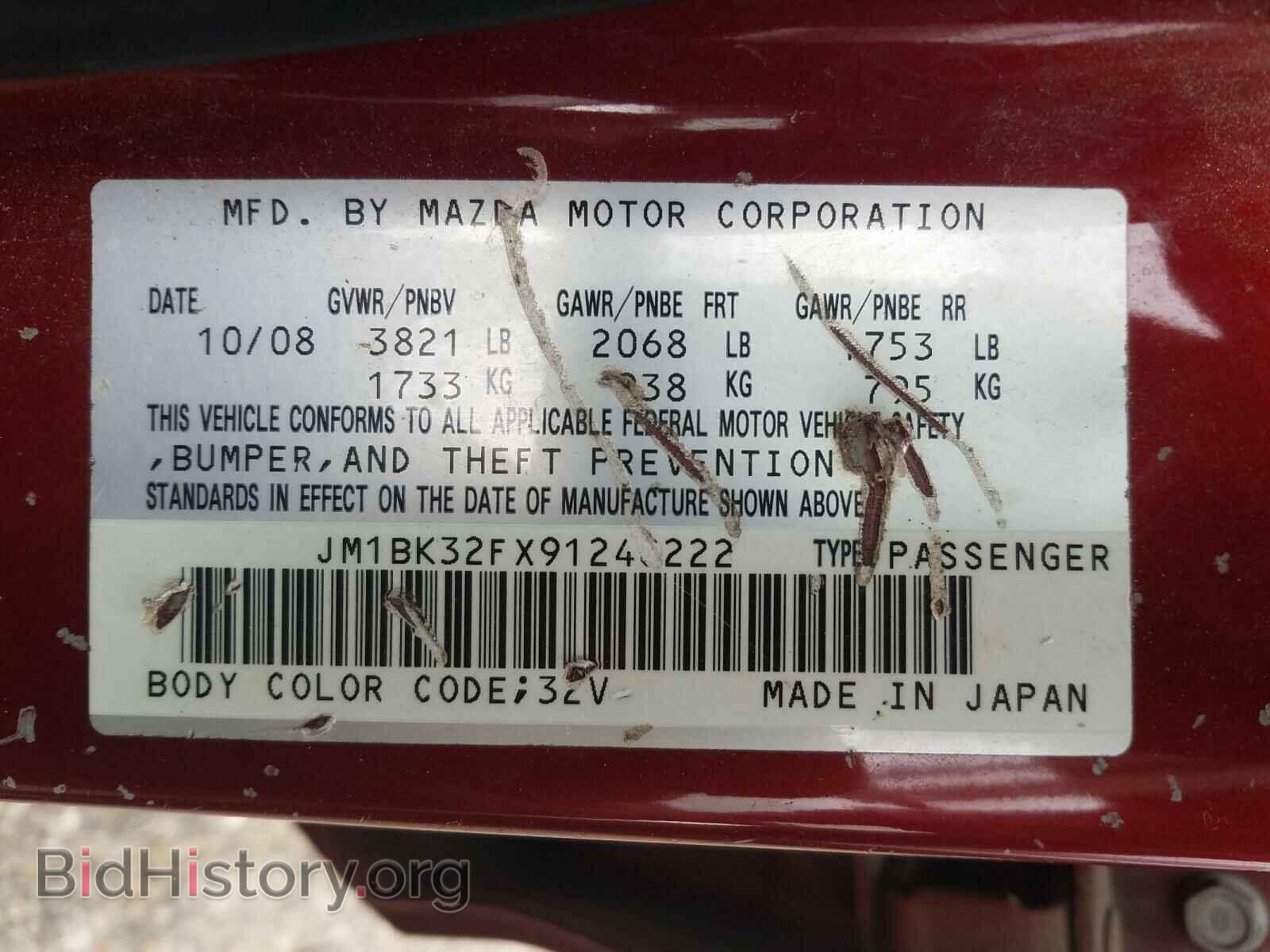 2009 MAZDA 3 - VIN: JM1BK32FX91248222 - Фото 10