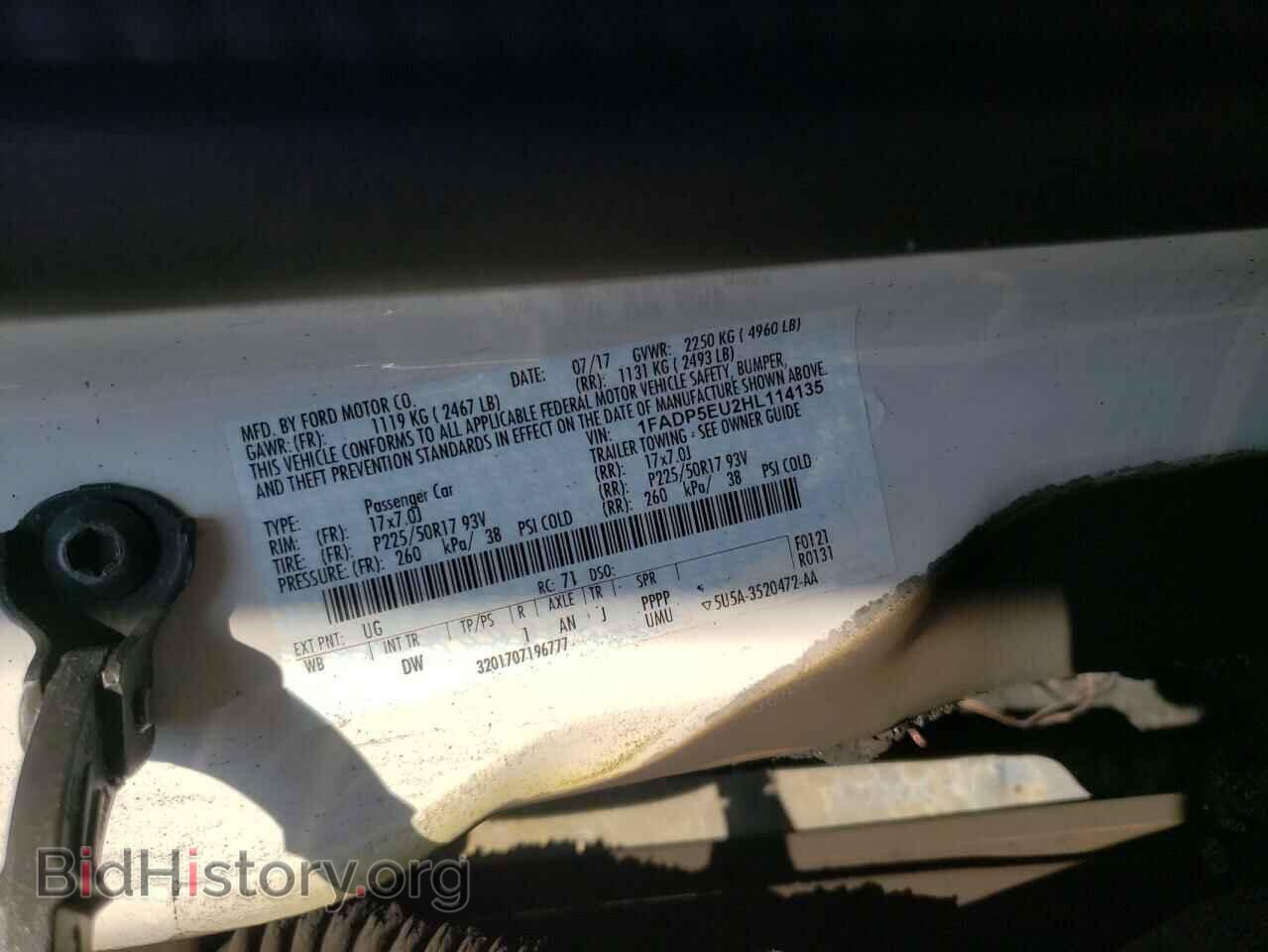 2017 FORD CMAX - VIN: 1FADP5EU2HL114135 - Photo 10