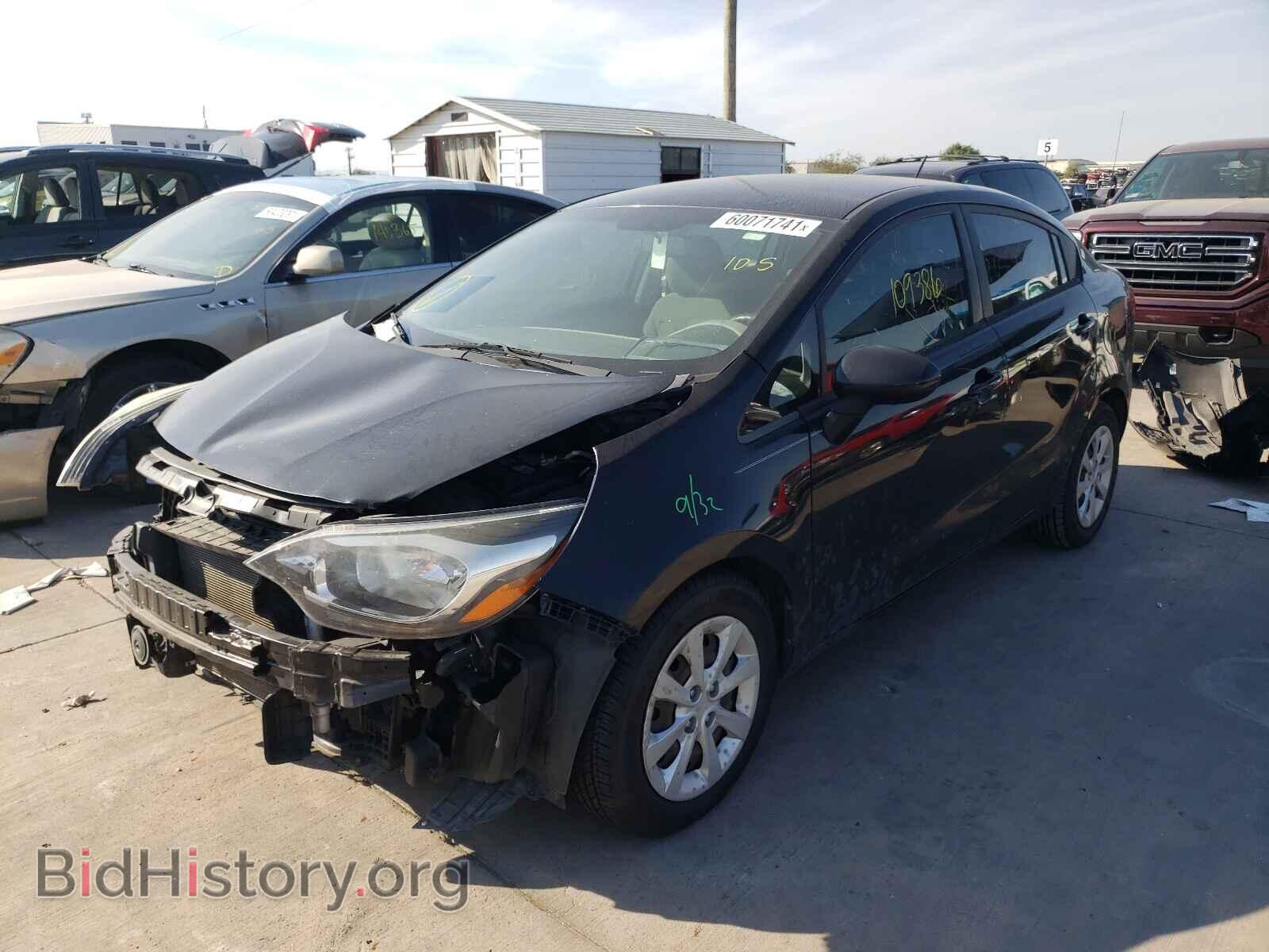 2014 KIA RIO - VIN: KNADM4A36E6405996 - Фото 2
