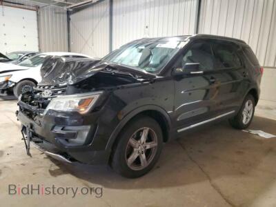 2017 Ford EXPLORER XLT, черный — VIN 1FM5K8D88HGA91371, Copart