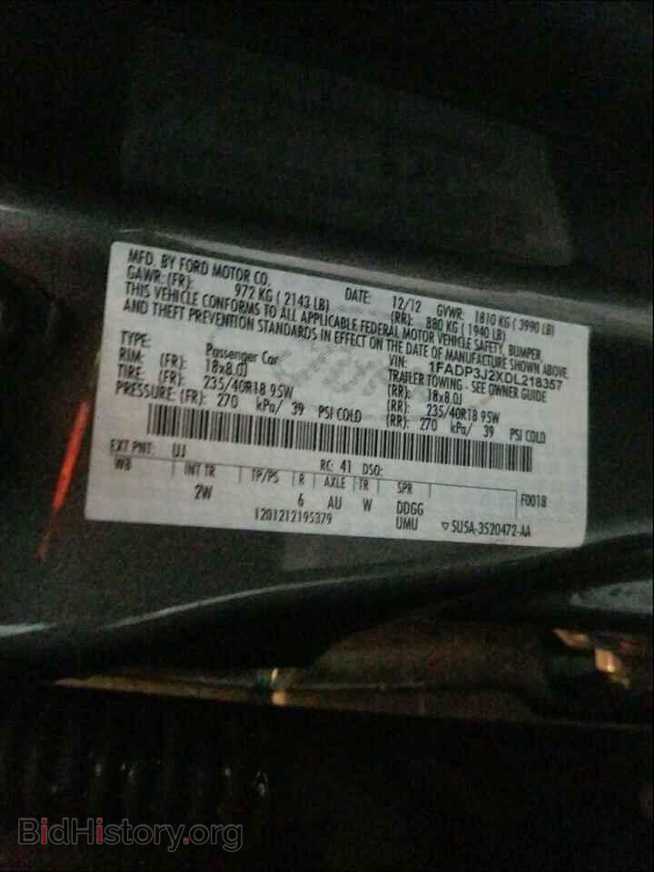 2013 FORD FOCUS - VIN: 1FADP3J2XDL218357 - Фото 10