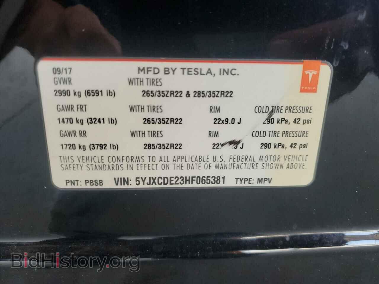 2017 TESLA MODEL X - VIN: 5YJXCDE23HF065381 - Photo 12