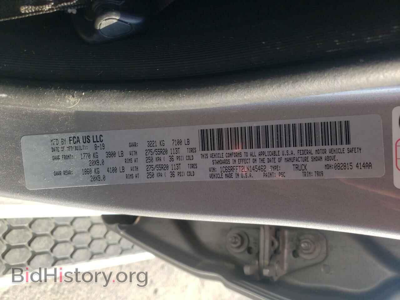 2020 RAM 1500 - VIN: 1C6SRFFT2LN145462 - Photo 10