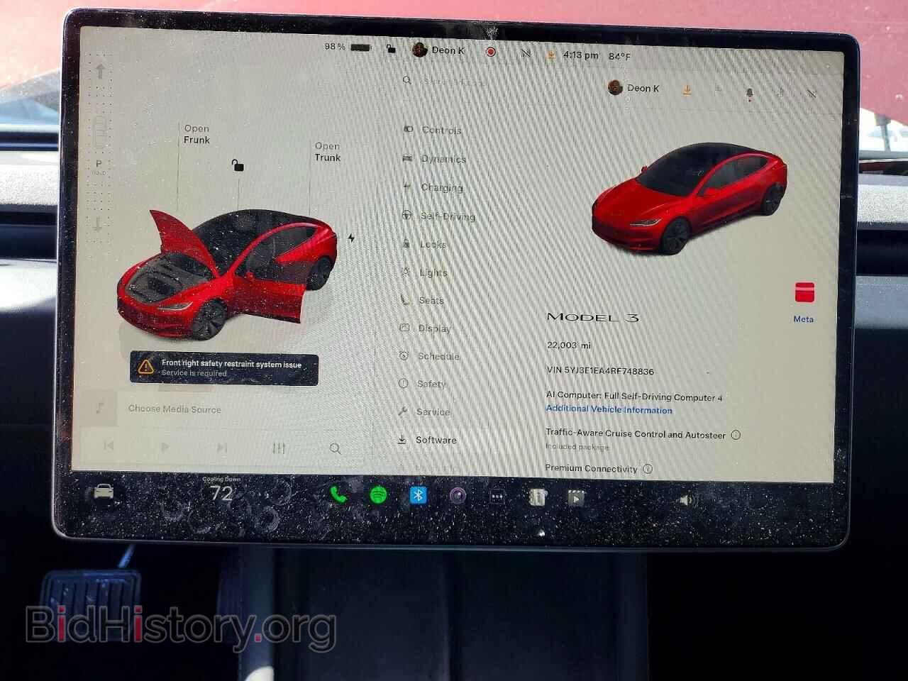 2024 TESLA MODEL 3 - VIN: 5YJ3E1EA4RF748836 - Photo 9
